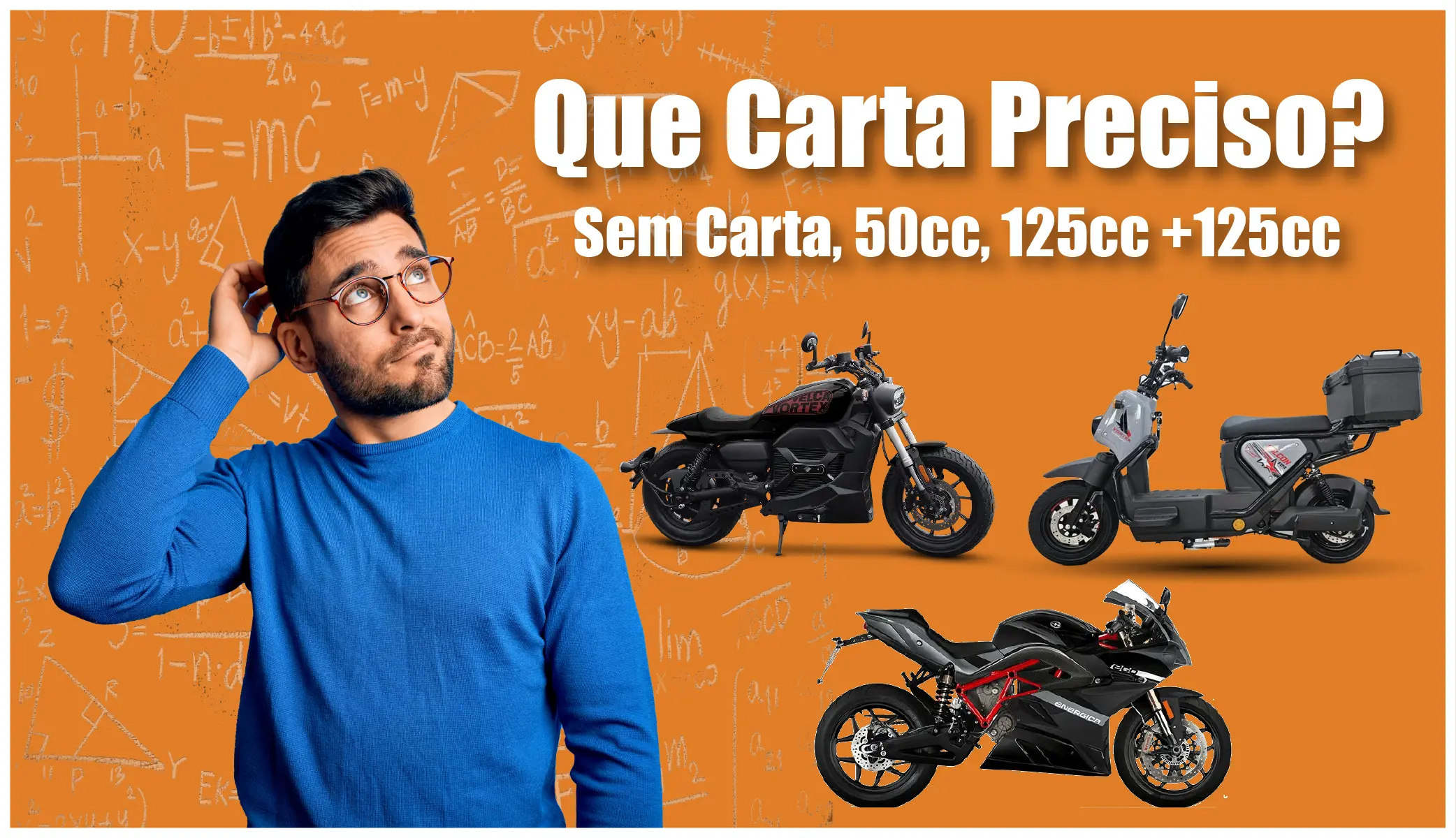 Mota Elétrica em Portugal Que Carta Preciso? (Sem Carta, 50cc, 125cc, >125cc)